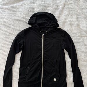 Vuori Women's Performance Black Zip-Up Hoodie